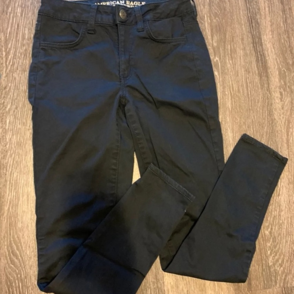 black high rise jeggings